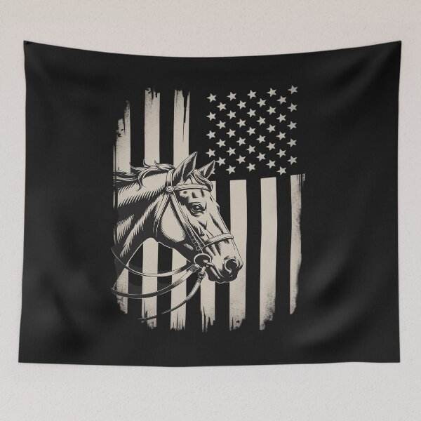 Item preview, Proud Patriotic Horse Owner Lover American Flag designed and sold by itsnothatweird.