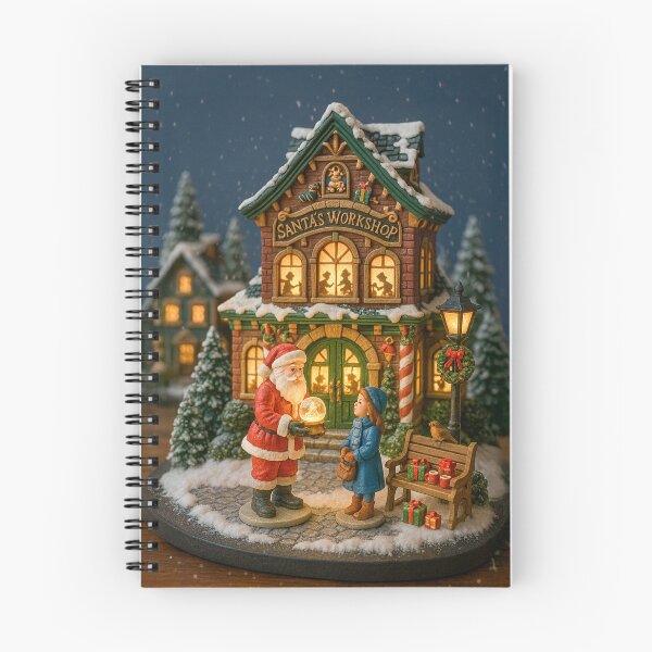 Item preview, Santa’s Snowglobe Moment | Magical Christmas Village Miniature designed and sold by Little-Worlds.