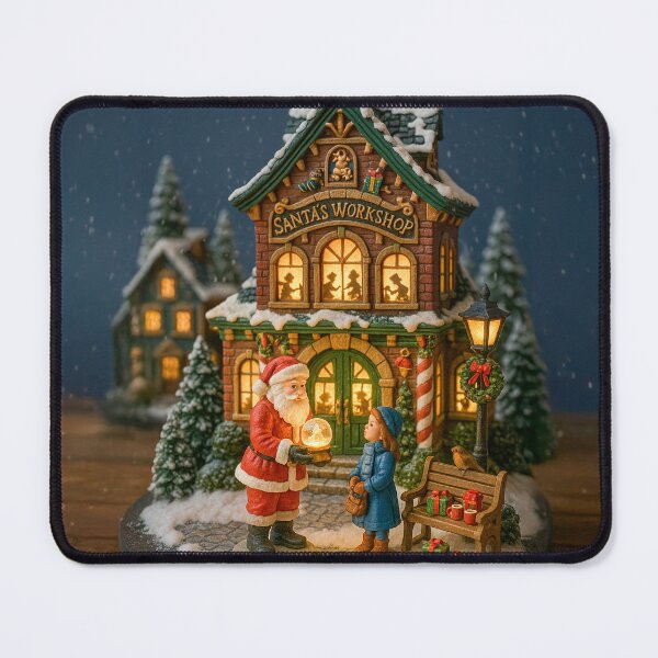 Item preview, Santa’s Snowglobe Moment | Magical Christmas Village Miniature designed and sold by Little-Worlds.