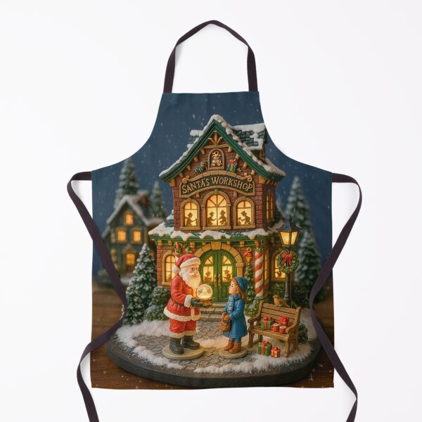 Item preview, Santa’s Snowglobe Moment | Magical Christmas Village Miniature designed and sold by Little-Worlds.