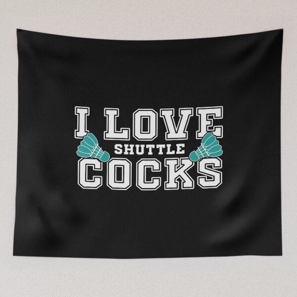 Item preview, I Love Shuttlecocks Badminton Player designed and sold by KristinCleo.