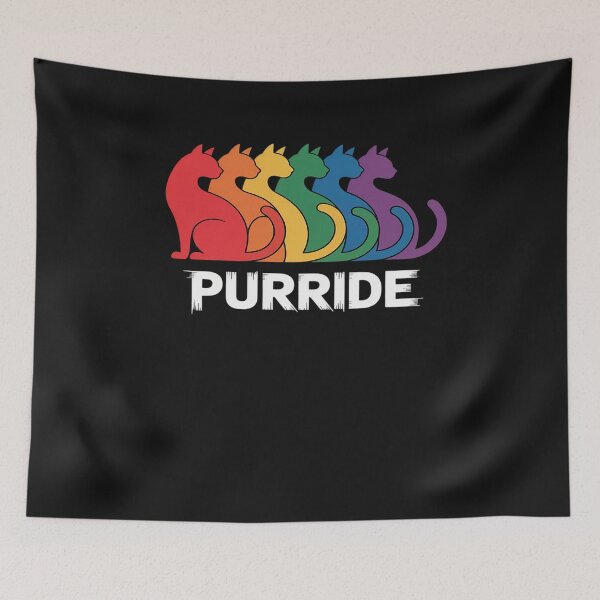 Item preview, Purride Cat Pride Ally LGBT Community Rainbow Pride designed and sold by procionartss.