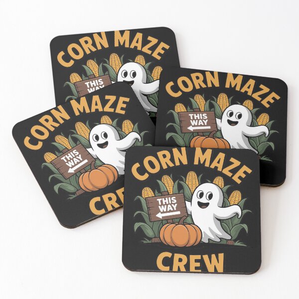 Item preview, Corn Maze Crew Ghost Autumn Pumpkin Farm Halloween designed and sold by HardcoreTour.