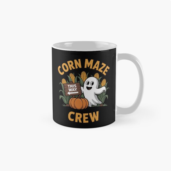 Item preview, Corn Maze Crew Ghost Autumn Pumpkin Farm Halloween designed and sold by HardcoreTour.