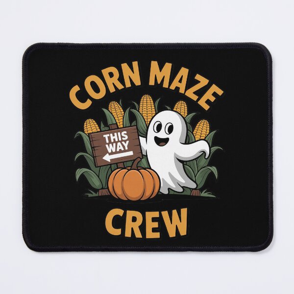 Item preview, Corn Maze Crew Ghost Autumn Pumpkin Farm Halloween designed and sold by HardcoreTour.