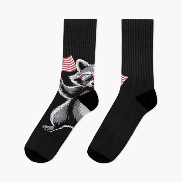 Item preview, Raccoon Patriotic 4th Of July USA American Flag designed and sold by procionartss.