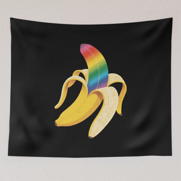Item preview, Rainbow Flag Banana Gay Pride Ally LGBTQ LGBT Men Pup designed and sold by procionartss.