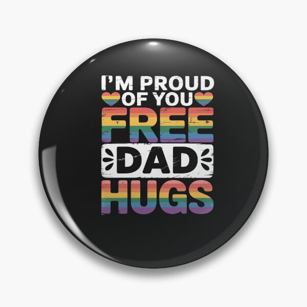 Item preview, Rainbow Free Dad Hugs for LGBTQ Pride Month Trendy LGBT designed and sold by procionartss.