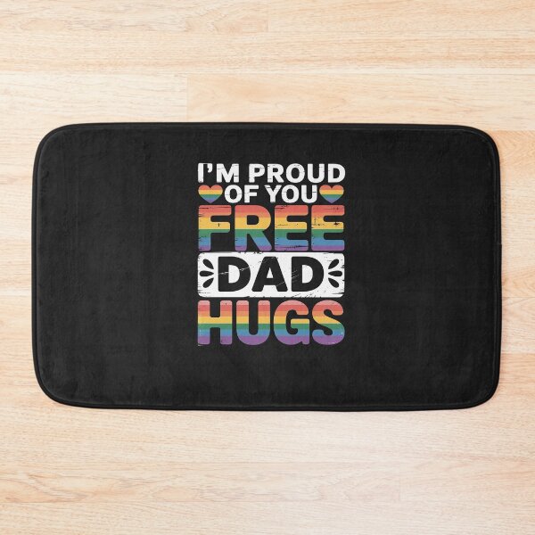 Item preview, Rainbow Free Dad Hugs for LGBTQ Pride Month Trendy LGBT designed and sold by procionartss.