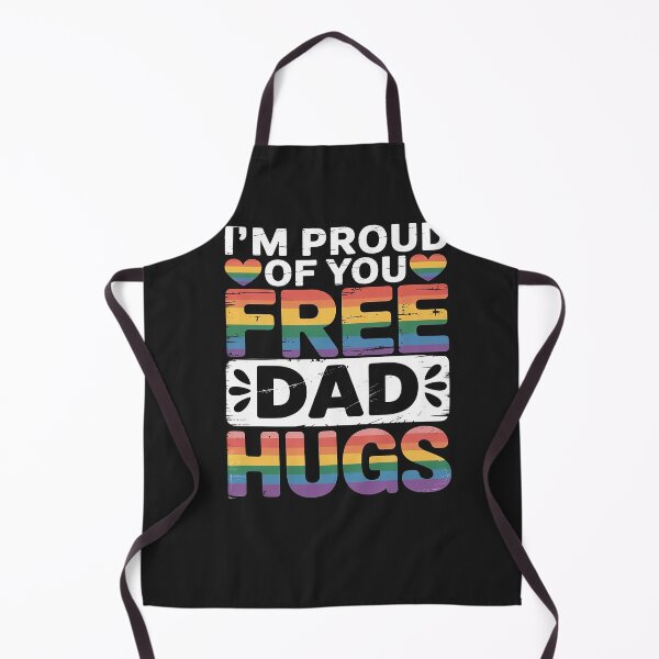 Item preview, Rainbow Free Dad Hugs for LGBTQ Pride Month Trendy LGBT designed and sold by procionartss.