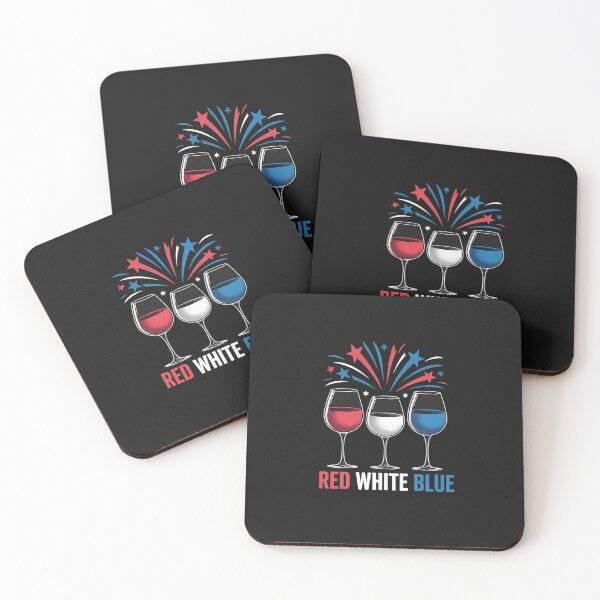 Item preview, Red White Blue Patriotic America USA Flag 4th Of July Wine 4 designed and sold by procionartss.