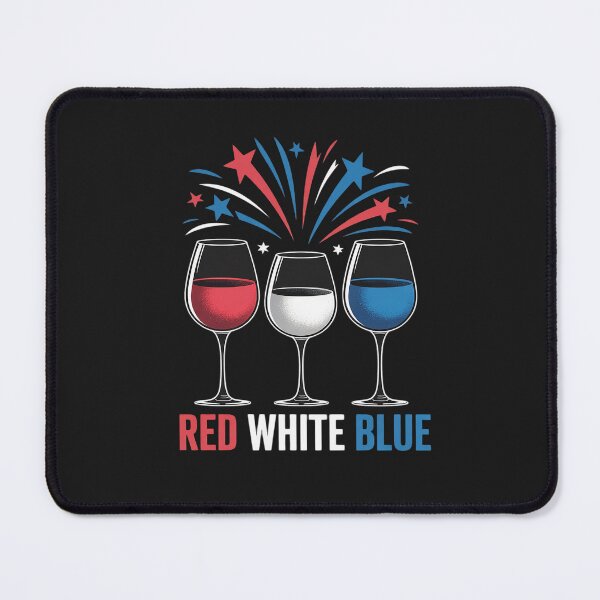 Item preview, Red White Blue Patriotic America USA Flag 4th Of July Wine 4 designed and sold by procionartss.