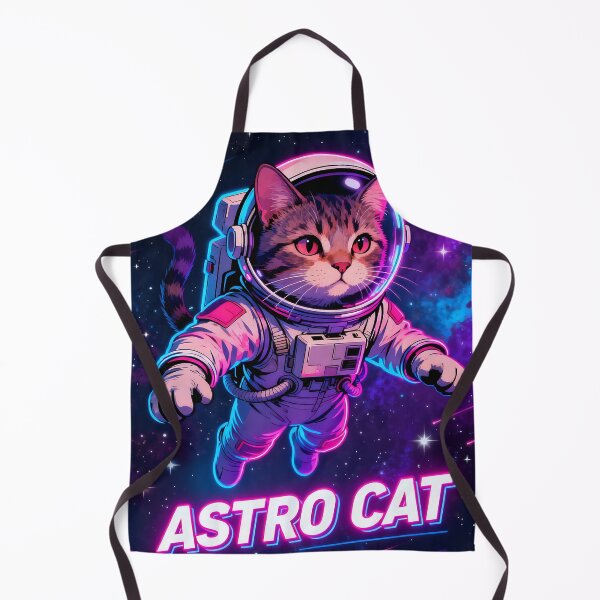 Item preview, Astro Cat: Neon Spacewalk Kitten designed and sold by iwzzuel.