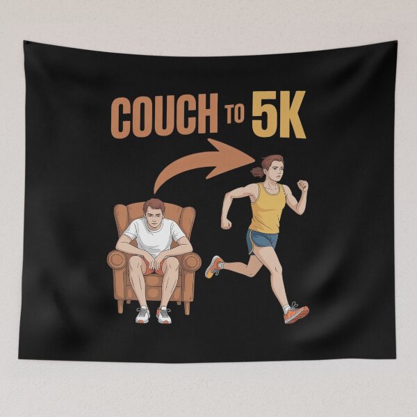 Item preview, Couch to 5K Running Motivational Fitness Finisher designed and sold by HardcoreTour.
