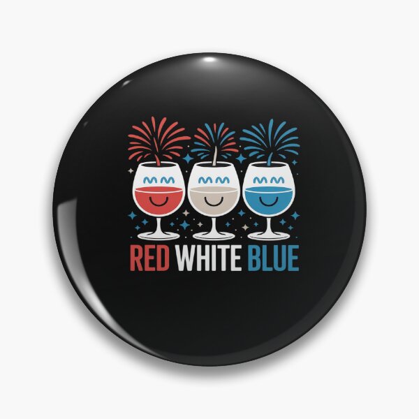 Item preview, Red White Blue Patriotic America USA Flag 4th Of July Wine designed and sold by procionartss.