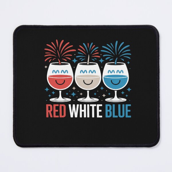 Item preview, Red White Blue Patriotic America USA Flag 4th Of July Wine designed and sold by procionartss.