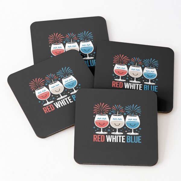 Item preview, Red White Blue Patriotic America USA Flag 4th Of July Wine designed and sold by procionartss.