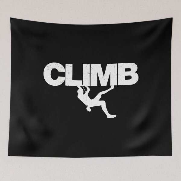 Item preview, Distressed Climbing Climbers Rock Climbing Climber Mountain Bouldering Funny designed and sold by KristinTara.