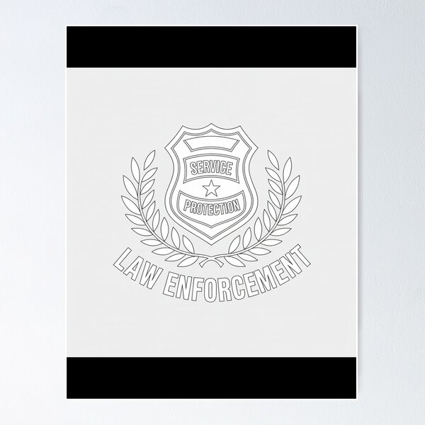 Item preview, Police Officer Proud Badge Design - Honor Service & Protection designed and sold by Reichcorp.