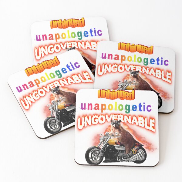 Item preview, Unhinged Unapologetic Ungovernable Raccoon designed and sold by KellyHauskins09.