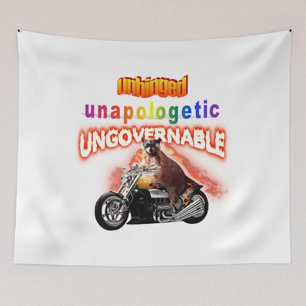 Item preview, Unhinged Unapologetic Ungovernable Raccoon designed and sold by KellyHauskins09.