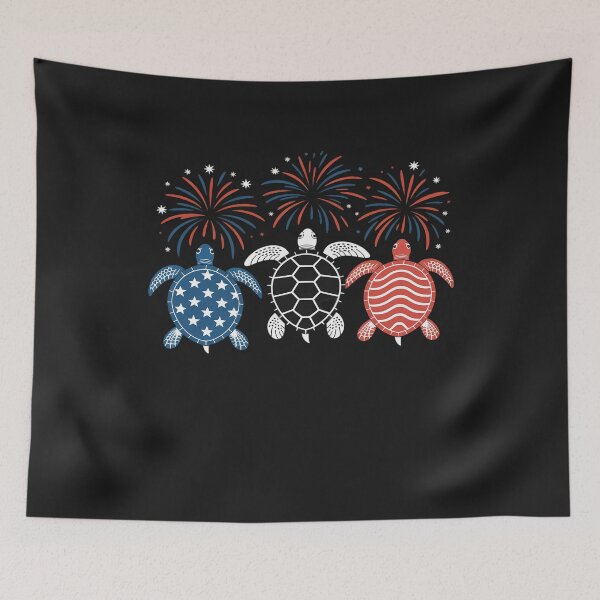 Item preview, Red White Blue Sea Turtles 4th Of July For Sea Turtles Lover designed and sold by procionartss.