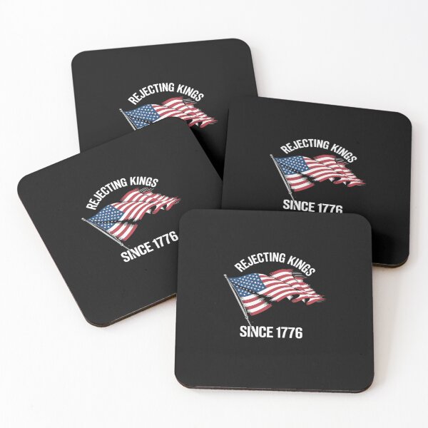 Item preview, Rejecting Kings Since 1776 Patriotic USA Flag 4th Of July designed and sold by procionartss.