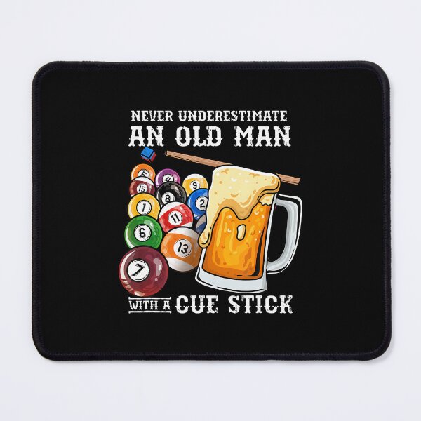 Item preview, Never Underestimate An Old Man With A Cue Stick I Billiards designed and sold by LorraineRita.