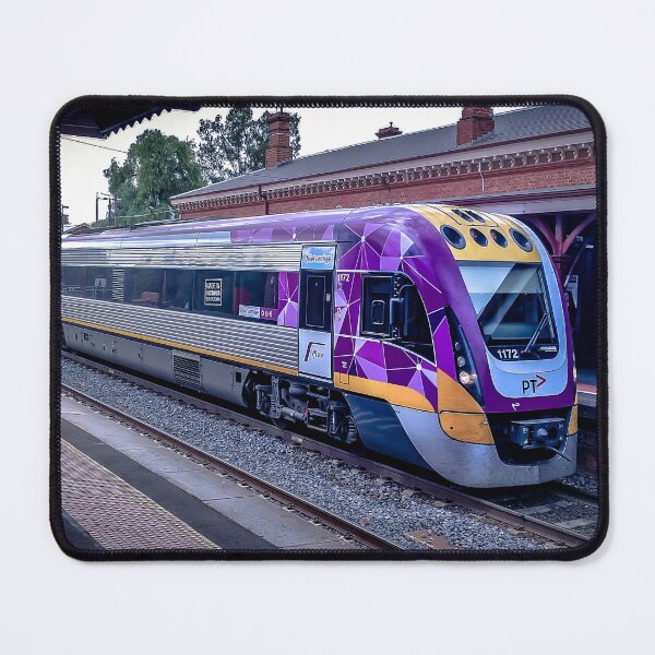 Item preview, VLine Train at Castlemaine Station designed and sold by Steven Jodoin.