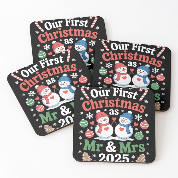 Item preview, Couple Wife Husband Xmas Our First Christmas As Mr Mrs 2025 designed and sold by HardcoreTour.