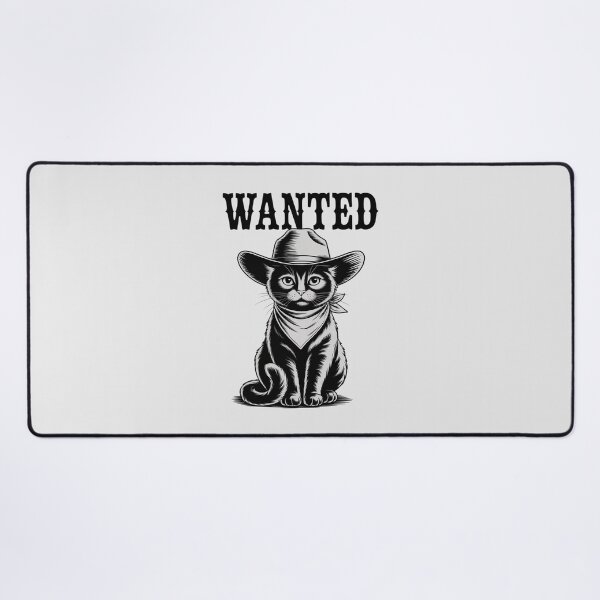 Item preview, Country Western Wanted Cowgirl Cowboy Cat designed and sold by HardcoreTour.