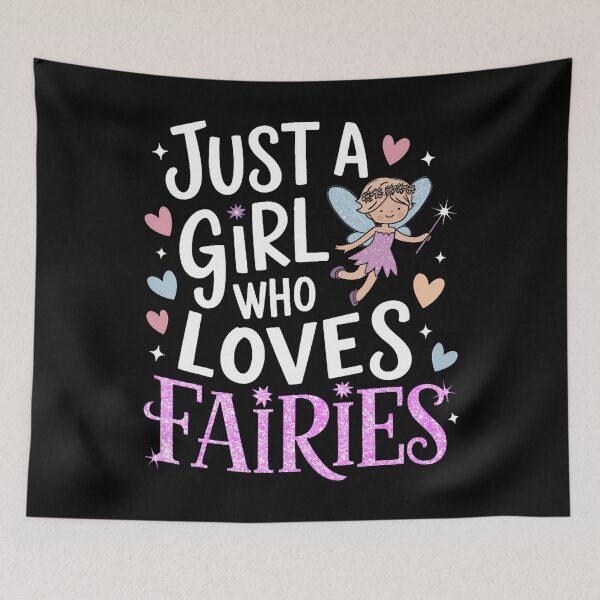 Item preview, Just A Girl Who Loves Fairies Cute Fairies Lovers Kids Girls designed and sold by MarionCharleen.