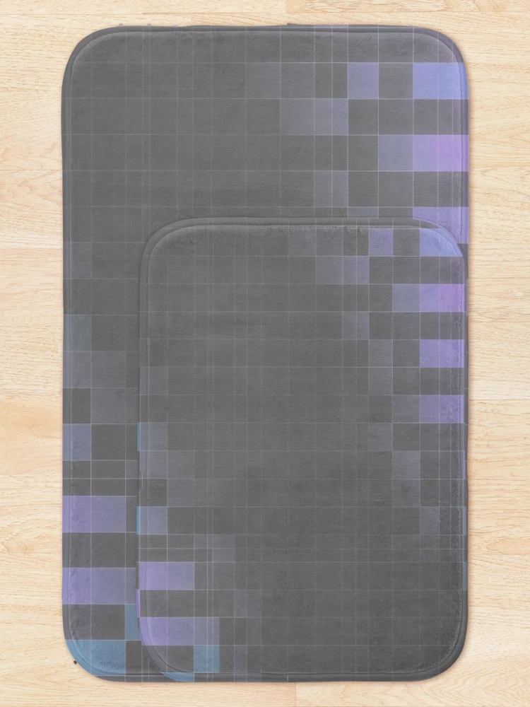 Thumbnail 5 of 6, Bath Mat, Pixel Grid Heatmap Abstract Data Visualization Design designed and sold by SplashTastic.