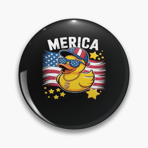 Item preview, Rubber Duck Vintage Merica Patriotic 4th of July USA Flag designed and sold by procionartss.