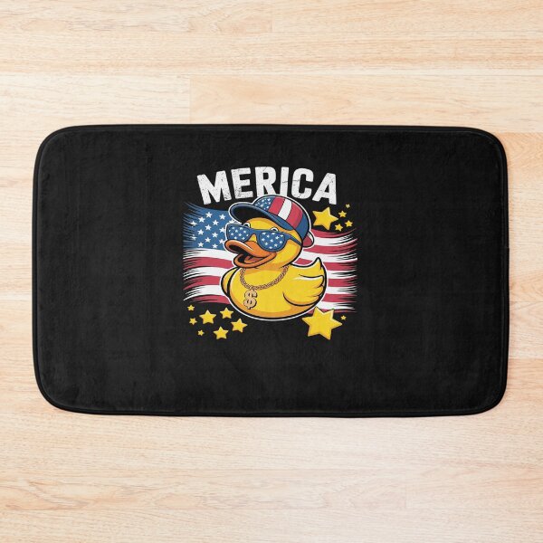 Item preview, Rubber Duck Vintage Merica Patriotic 4th of July USA Flag designed and sold by procionartss.