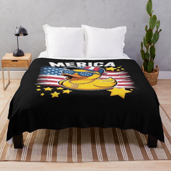 Item preview, Rubber Duck Vintage Merica Patriotic 4th of July USA Flag designed and sold by procionartss.