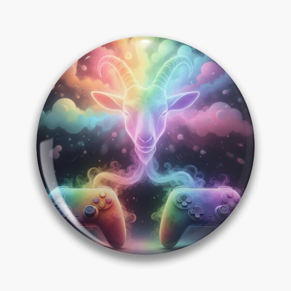Artikelvorschau, Rainbow Vapor Goat Gamer entworfen und verkauft von LoganDzign.