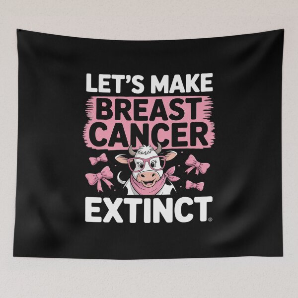 Item preview, Cow Pink Lets Make Breast Cancer Extinct Awareness designed and sold by HardcoreTour.