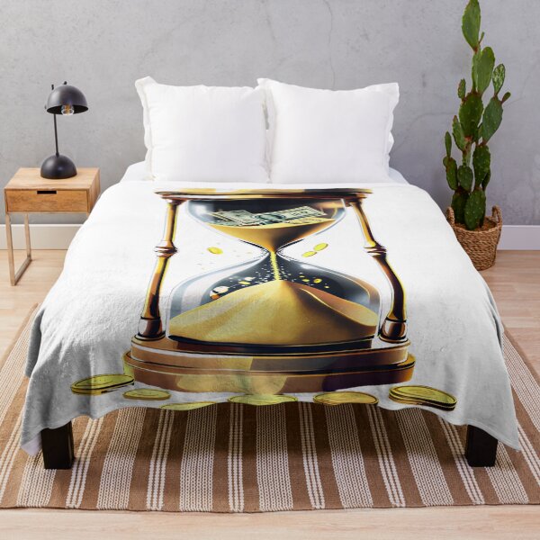 Item preview, Time Is Money Hourglass Gold Coins Entrepreneur Hustle designed and sold by HustleHardCo.