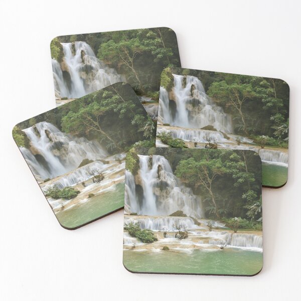 Item preview, Waterfall in Cataratas Kuang Si, Luangprabang, Laos designed and sold by Mauswohn.