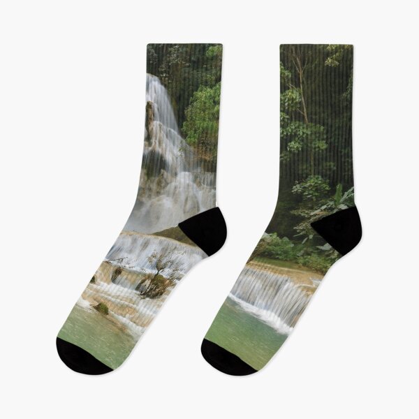 Item preview, Waterfall in Cataratas Kuang Si, Luangprabang, Laos designed and sold by Mauswohn.