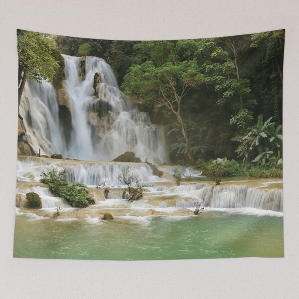 Item preview, Waterfall in Cataratas Kuang Si, Luangprabang, Laos designed and sold by Mauswohn.