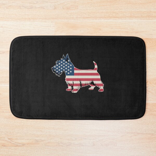 Item preview, Scottish Terrier Dog Dad Mom Silhouette American Flag designed and sold by procionartss.