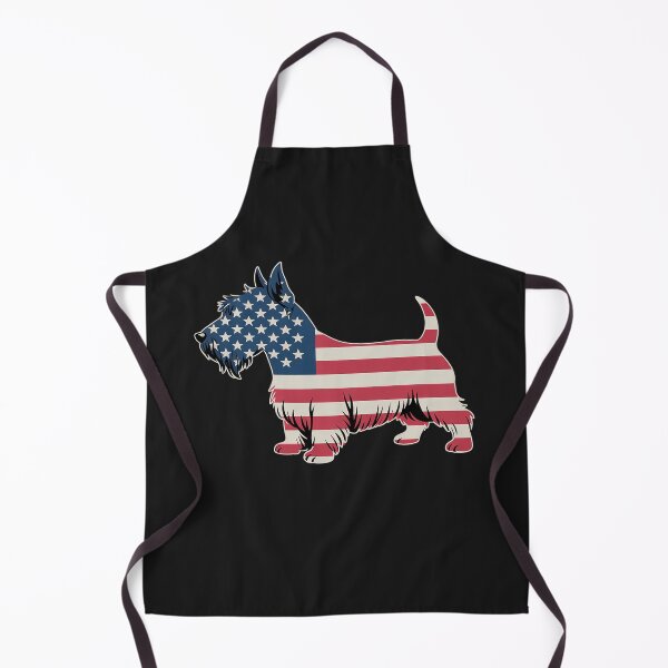 Item preview, Scottish Terrier Dog Dad Mom Silhouette American Flag designed and sold by procionartss.