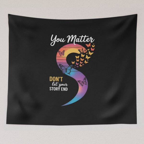 Item preview, Semicolon Mental Health Awareness Prevention designed and sold by procionartss.