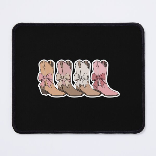 Item preview, Cowgirl Boots with Pink and White Bow Accents designed and sold by ToggleBet.