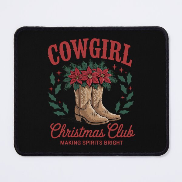Item preview, Cowgirl Christmas Howdy Xmas Cowgirl Boots Flower Western designed and sold by ToggleBet.