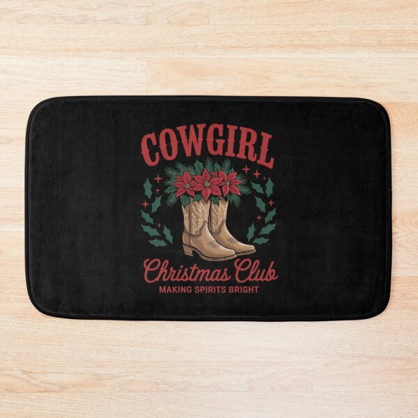 Item preview, Cowgirl Christmas Howdy Xmas Cowgirl Boots Flower Western designed and sold by ToggleBet.