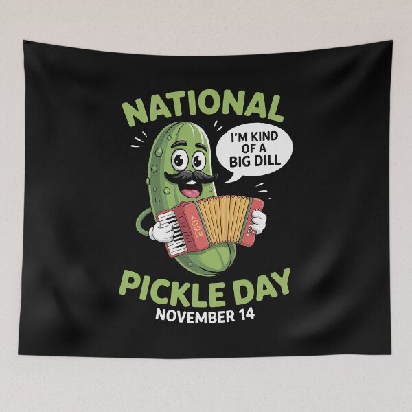 Item preview, National Pickle Day November 14th Kind of a Big Dill designed and sold by khorbiasieno.