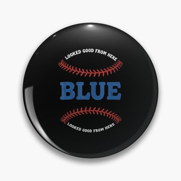 Item preview, Looked Good From Here Blue - Baseball designed and sold by AdellGretchen.